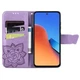 Чехол-книжка с рисунком UniCase Butterfly Pattern для Xiaomi Redmi 12 - Light Purple - изображение 2