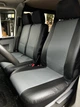 Авточехлы для RENAULT Trafic 2001-2014 Pok-ter Perline 1+2 с серой вставкой перфорированной экокожи - изображение 2