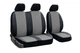 Авточехлы для RENAULT Trafic 2001-2014 Pok-ter Perline 1+2 с серой вставкой перфорированной экокожи - изображение 7