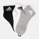 Набор мужских носков коротких хлопковых Adidas T Spw Ank IC1283 40-42 3 пары Medium Grey Heather (4066746290583) - изображение 1
