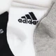 Набор мужских носков коротких хлопковых Adidas T Spw Ank IC1283 40-42 3 пары Medium Grey Heather (4066746290583) - изображение 3