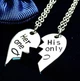 Парные кулоны his only her only для двоих - изображение 3