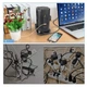 Мережевий фільтр-подовжувач з USB та Type-C Toperek на 9 розеток вертикальний чорний (005615) - зображення 4