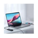 USB-Hub Baseus Lite Series 4-Port USB-A HUB Adapter (USB-A to USB 3.0*4) 25cm Black - изображение 3