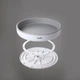 Подставка вращающаяся МВМ MY HOME с оборотом 360° Бело-серая (KP-11 S WHITE/GRAY) - изображение 2