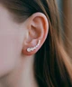 Срібні сережки клаймбери з фіанітами (АРТ. №621) Dadiverin Jewelry - изображение 2