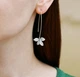 Срібні сережки-підвіски у вигляді квітки (АРТ. №630) Dadiverin Jewelry - изображение 1