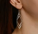 Сережки-ромби зі срібла 925 (АРТ. №6032) Dadiverin Jewelry - зображення 1