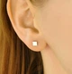 Срібні мінімалістичні сережки у формі квадратів (АРТ. №683) Dadiverin Jewelry - изображение 1