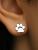 Сережки пусети зі срібла 925 у формі відбитку лапки (АРТ. №6058) Dadiverin Jewelry - изображение 1