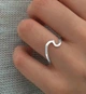 Каблучка у вигляді хвилі зі срібла 925 (АРТ. №975) Розмір 17 Dadiverin Jewelry - изображение 2
