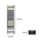Блок питания DC12 150W 12.5А BPU-150 195x49x29 мм BIOM Professional - изображение 3