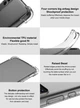 Чохол з посиленими кутами IMAK Airbag MAX Case для Xiaomi Poco F5 Pro / Redmi K60 / Redmi K60 Pro - Transparent - зображення 8