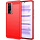 Силіконовий (TPU) чохол UniCase Carbon для Xiaomi Poco F5 Pro / Redmi K60 / Redmi K60 Pro - Red - зображення 1