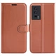 Классический чехол-книжка Deexe Book Type для Xiaomi Poco F5 Pro / Redmi K60 / Redmi K60 Pro - Brown - изображение 1