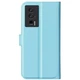 Классический чехол-книжка Deexe Book Type для Xiaomi Poco F5 Pro / Redmi K60 / Redmi K60 Pro - Blue - изображение 5