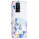Чохол з малюнком Deexe Color Wallet для Xiaomi Poco F5 Pro / Redmi K60 / Redmi K60 Pro - Butterfly and Flowers - зображення 4