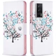 Чохол з малюнком Deexe Color Wallet для Xiaomi Poco F5 Pro / Redmi K60 / Redmi K60 Pro - Flower Tree - зображення 1