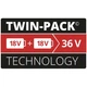 Аккумулятор к электроинструменту Einhell 18V PXC Twinpack, 18V, 5.2Ah, 2 шт (4511526) - изображение 6