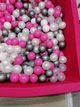 Сухой бассейн Maikinbaby квадрат 110х40х6 см и 250 шт шаров Малиновый (арт.Мк110-103) - изображение 2