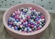 Сухой бассейн Maikinbaby круг 150х40х8 см и 400 шт шаров Розовый светлый (арт.М150-107) - изображение 3