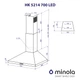 Вытяжка купольная Minola HK 5214 WH 700 LED - изображение 11