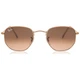 Солнцезащитные очки Ray-Ban Hexagonal Flat Lenses RB3548N 9069/A5 51 мм. GRADIENT BROWN - изображение 1