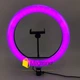 Кольцевая RGB LED лампа 30 см со штативом 2 метра (кольцевой свет) для селфи / фото / видео / инстаграма / тик тока / визажиста (1722-tg) - изображение 9