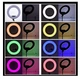 Кольцевая LED лампа RGB 33 см 15 цветовых схем SOFT RING LIGHT + Подарок Штатив 210 см + bluetooth пульт Набор для блогера - изображение 6
