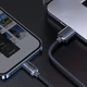 Кабель Baseus Crystal Shine Series USB For Lightning (Apple) Быстрая зарядка 2.4A 1.2m Кабель для Айфона (CAJY000001) Black - изображение 12