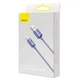 Кабель Baseus Crystal Shine Series USB For Lightning (Apple) Швидка зарядка 2.4A 2m Кабель для Айфону (CAJY000105) Purple - зображення 14