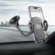 Автотримач для телефона HOCO H10 General car holder(windshield) Чорний - зображення 8