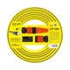 Шланг садовий для поливу еластичний 20 бар з міцним армуванням Cellfast 4Yellow 1/2" 15 м 4 шаровий + набір спринклерів 10-590 - изображение 1
