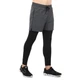 Мужские тайтсы с шортами компрессионные тайтсы Zelart Fit 0137 размер 2XL (180-185см) Grey-Black - изображение 4
