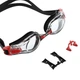Очки для плавания стартовые Zelart Yingfa 2800AF Black-Red-Clear - изображение 3