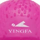Шапочка для плавания силиконовая на длинные волосы Yingfa Fit 0061 Fuchsia - изображение 5