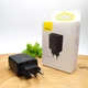 Мережевий зарядний пристрій Baseus Compact Quick Charger 30 W QC + PD (Type C + 2 USB) Black - зображення 1