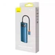 USB-хаб Baseus WKWG000003 Metal Gleam Series 6-in-1 Type-C HUB Type-C to HDMI*1+USB3.0*3+PD*1+RJ45*1 Blue (759851) - зображення 4