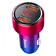 Автомобільний зарядний пристрій Baseus Magic Series Dual QC Digital Display Car Charging of 45W Red (759776) - зображення 3