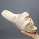 Повседневные тапочки Skull для пляжа и улицы Бежевые 37р 23.5см Без бренда (Skslip37beige) - изображение 6