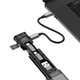 Смарт адаптер Кардридер USB Type-C для пк, для телефона и планшета 9в1 Budi Multi-functional Cable Stick microSD TF Black - изображение 6