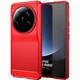 Силіконовий (TPU) чохол UniCase Carbon для Xiaomi 13 Ultra - Red - зображення 1