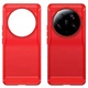 Силіконовий (TPU) чохол UniCase Carbon для Xiaomi 13 Ultra - Red - зображення 2
