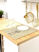 Коврик для сушки посуды EVAPUZZLE KITCHEN 60x40 см (сушилка для посуды, коврик для кухни, под посуду) Бежевый - изображение 7