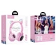 Навушники гарнітура бездротові з вушками Hoco W27 Pink - изображение 3