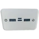 УМБ Power Bank Solar 50000mAh повербанк 4 в 1 с солнечной панелью, экраном, фонариком White (11223) - изображение 5