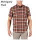 Рубашка 5.11 HUNTER PLAID SHORT SLEEVE SHIRT, 71374 Large, Mahogany Plaid - изображение 1