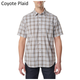 Рубашка 5.11 HUNTER PLAID SHORT SLEEVE SHIRT, 71374 Large, Mahogany Plaid - изображение 10