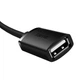 USB кабель подовжувач USB на USB Baseus AirJoy Series charging data (0,5m, 480Mbps, OTG, USB2.0, 3A). Black - зображення 3
