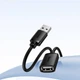 USB кабель подовжувач USB на USB Baseus AirJoy Series charging data (1,5m, 480Mbps, OTG, USB2.0, 3A). Black - зображення 10